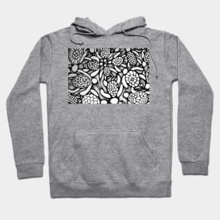 Black and White Turtles Hoodie